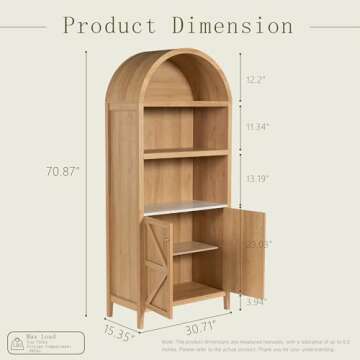 Farmhouse Arched Cabinet for Stylish Storage Solutions