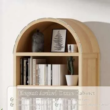 Farmhouse Arched Cabinet for Stylish Storage Solutions