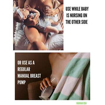 Haakaa Gen 2 Silicone Breast Pump with Suction Base and Leak-Proof Silicone Cap, 5 oz/150 ml, BPA PVC and Phthalate Free 1 Count (Pack of 1)