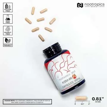 Buy KSM-66 Ashwagandha Capsules for Stress Relief and Focus