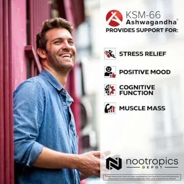 Buy KSM-66 Ashwagandha Capsules for Stress Relief and Focus