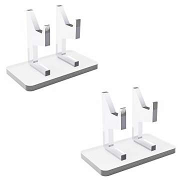 Transparent Acrylic Universal Controller Stand Gaming Gamepad Accessories with Crystal Texture Perfect Display and Organization Gaming Controller Holder for Storage, Organization & Display(2 Packs)
