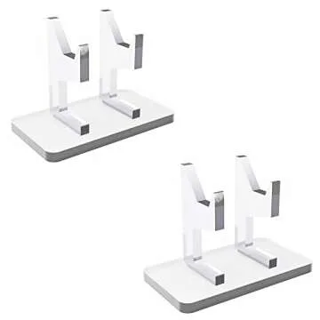 Transparent Acrylic Universal Controller Stand Gaming Gamepad Accessories with Crystal Texture Perfect Display and Organization Gaming Controller Holder for Storage, Organization & Display(2 Packs)