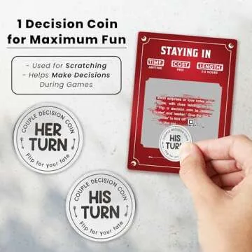 Valentines Day Gifts for Him Her - 40 Fun and Romantic Scratch Off Date Adventure Ideas for Her, Him, Girlfriend, Boyfriend, Wife, or Husband - Couples Gifts for Anniversary, Date Night, Birthday,..