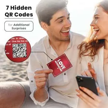Valentines Day Gifts for Him Her - 40 Fun and Romantic Scratch Off Date Adventure Ideas for Her, Him, Girlfriend, Boyfriend, Wife, or Husband - Couples Gifts for Anniversary, Date Night, Birthday,..