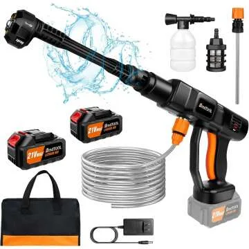 Cordless Portable Pressure Washer with Batteries