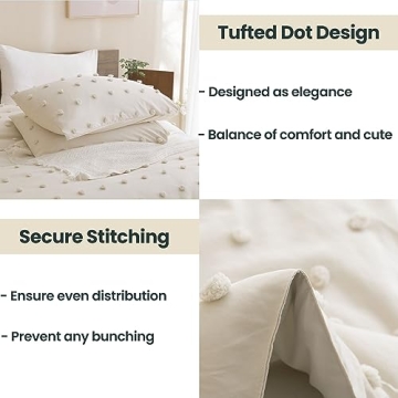 Paxrac Beige Comforter Set King Size Soft Lightweight Microfiber