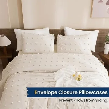 Paxrac Beige Comforter Set King Size Soft Lightweight Microfiber