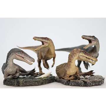 Nanmu 1:35 Scale Baryonyx Couple Santiago Calypso Figure Realistic Spinosauridae Dinosaur PVC Collec...