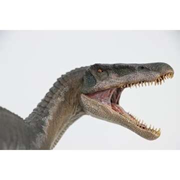 Nanmu 1:35 Scale Baryonyx Couple Santiago Calypso Figure Realistic Spinosauridae Dinosaur PVC Collector Toys Educational Animal Model Decoration Gift for Adult (Santiago(957))