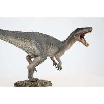 Nanmu 1:35 Scale Baryonyx Couple Santiago Calypso Figure Realistic Spinosauridae Dinosaur PVC Collector Toys Educational Animal Model Decoration Gift for Adult (Santiago(957))
