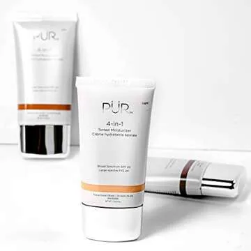 PUR Beauty 4-in-1 Tinted Moisturizer with SPF 20 - Hydrating Skin Tint Face Moisturizer, Primer & Fo...