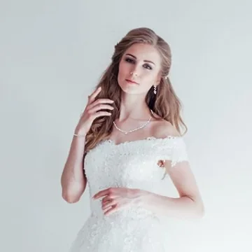 Tatibana Crystal Wedding Jewelry Set, Silver Necklace Earrings Bracelet Crystal Bridal Wedding Jewelry Sets for Brides Bridesmaid Prom Costume Accessories