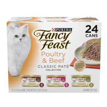 Gourmet Grain-Free Fancy Feast Pate Cat Food Variety Pack