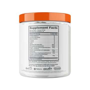 Genius Pre Workout Powder, Sour Apple - All-Natural Nootropic Pre-Workout & Caffeine-Free Nitric Oxi...