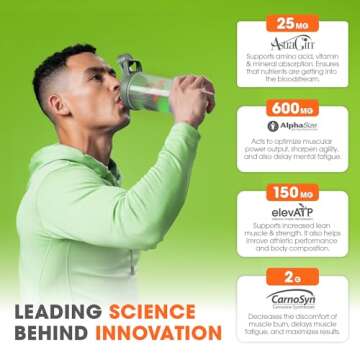 Genius Pre Workout Powder, Sour Apple - All-Natural Nootropic Pre-Workout & Caffeine-Free Nitric Oxide Booster Supplement with Beta Alanine & Alpha GPC - No Artificial Flavors, Sweeteners, or Dyes