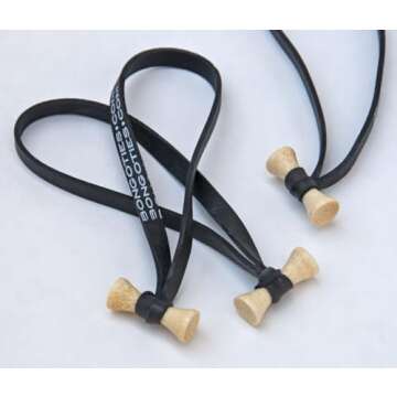 BongoTies Original Bongo Ties A5-01 - 10 Pack ~ Professional cable ties made of natural rubber and b...