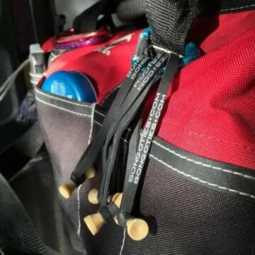 BongoTies Original Bongo Ties A5-01 - 10 Pack ~ Professional cable ties made of natural rubber and bamboo ~ HANDY TIES FOR CABLES AND OTHER UNRULY ITEMS