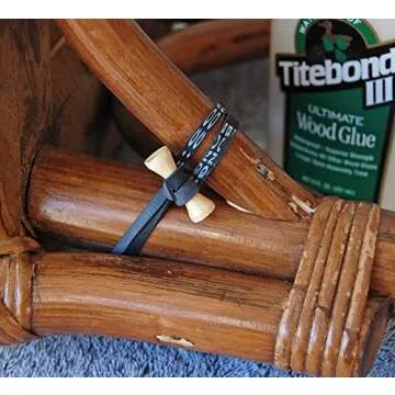 BongoTies Original Bongo Ties A5-01 - 10 Pack ~ Professional cable ties made of natural rubber and bamboo ~ HANDY TIES FOR CABLES AND OTHER UNRULY ITEMS