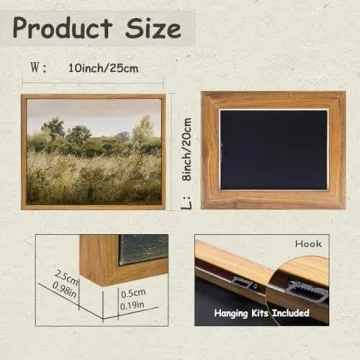 Vintage Meadow Landscape Canvas Wall Art - Ready to Hang