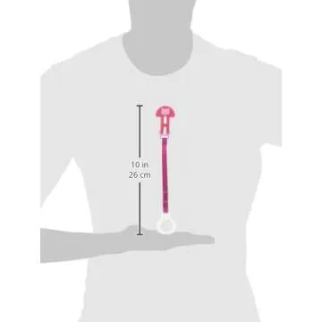 MAM Animal Design Collection Pacifier Clip (1-Pack), Clip for Pacifiers with Fastener and Flexible Ring, Baby Pacifier Clip for Girls, Designs May Vary