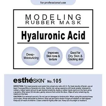 estheSKIN Peel Off Type Modeling Mask Powder for Facial, Skin Care, Professional Size, 35oz (2.2Poun...