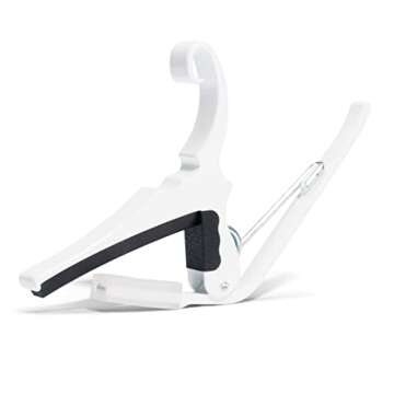 Kyser Quick-Change Guitar Capo for 6-String Acoustic Guitars - Pure White, KG6W