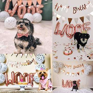 Dorakitten Pet Birthday Party Balloon Set for Dogs
