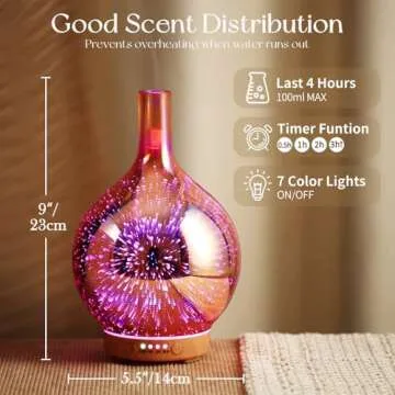 Porseme Rose Gold Essential Oil Diffuser for Home
