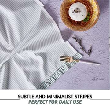 Folkulture Kitchen Towels or Dish Towels, Modern Tea Towels or Dishcloth for Drying Dishes, Set of 3 Dish Cloth for Decoration for The Home, Farmhouse Décor, 20"X26" (Peppermint)