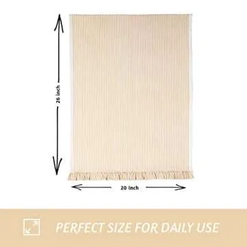 Folkulture Kitchen Towels or Dish Towels, Modern Tea Towels or Dishcloth for Drying Dishes, Set of 3 Dish Cloth for Decoration for The Home, Farmhouse Décor, 20"X26" (Peppermint)