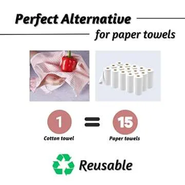 Folkulture Kitchen Towels or Dish Towels, Modern Tea Towels or Dishcloth for Drying Dishes, Set of 3 Dish Cloth for Decoration for The Home, Farmhouse Décor, 20"X26" (Peppermint)