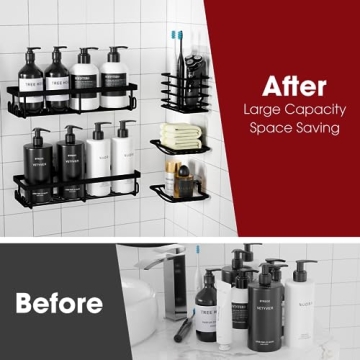 Sakugi Shower Caddy - 5-Piece Rustproof Organizer Set