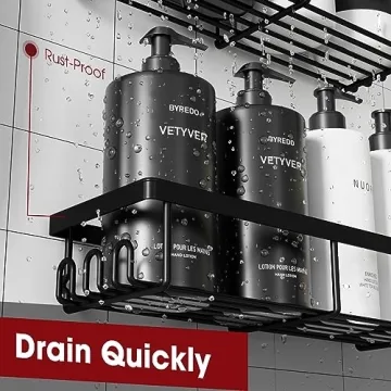 Sakugi Shower Caddy - 5-Piece Rustproof Organizer Set