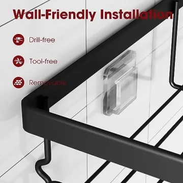 Sakugi Shower Caddy - 5-Piece Rustproof Organizer Set