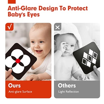 Hahaland High Contrast Baby Flashcards for Newborns 0-6 Months