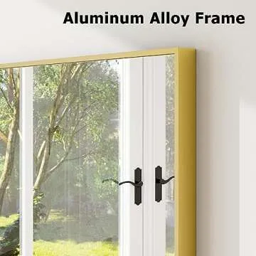 Buy HARRITPURE Stylish Floor Mirror with Aluminum Frame