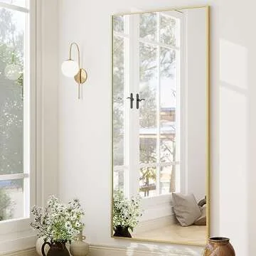 Buy HARRITPURE Stylish Floor Mirror with Aluminum Frame