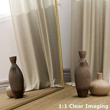 Buy HARRITPURE Stylish Floor Mirror with Aluminum Frame