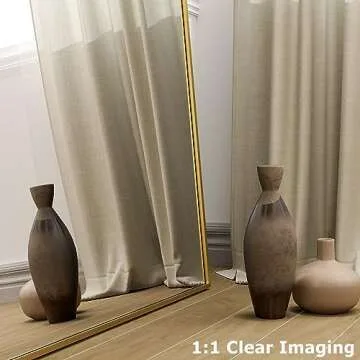 Buy HARRITPURE Stylish Floor Mirror with Aluminum Frame