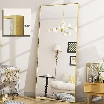 Buy HARRITPURE Stylish Floor Mirror with Aluminum Frame