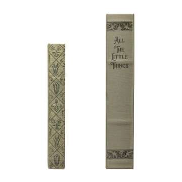 Creative Co-Op MDF & Canvas Book Storage Boxes, Set of 2 All The Little Things