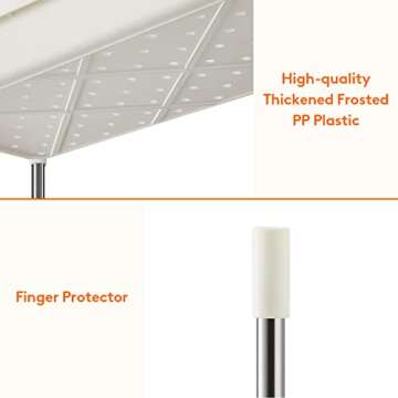 Lifewit Slim Storage Cart, Laundry Room Organization, Wide 6.3'', 3 Tier Shelf Organizer Rack Unit with Wheels for Bathroom Kitchen Small Dorm Narrow Space, White