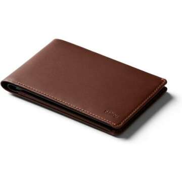Bellroy Travel Wallet - RFID Blocking Slim Leather Passport Holder - Cocoa