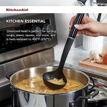 KitchenAid Classic Soup Ladle, One Size, Black 2