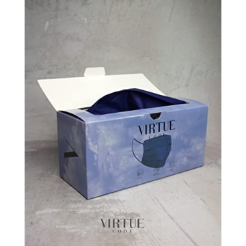 Stylish VIRTUE CODE Curved Face Masks for Travel