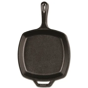 Lodge 10.5-Inch Cast Iron Square Skillet Pre-Seasoned Cookware