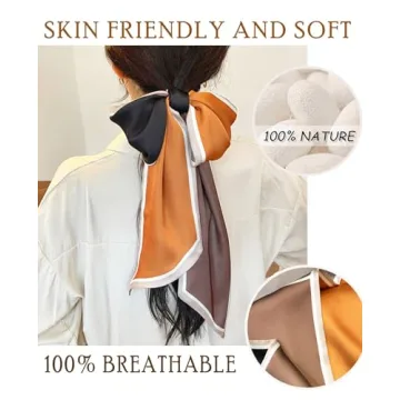 Dailyacc Silky Hair Scarf for Women - Versatile Fashion Accessory