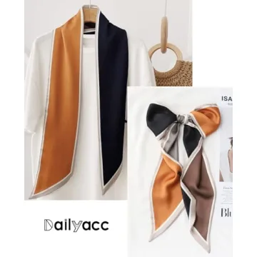 Dailyacc Silky Hair Scarf for Women - Versatile Fashion Accessory