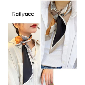 Dailyacc Silky Hair Scarf for Women - Versatile Fashion Accessory
